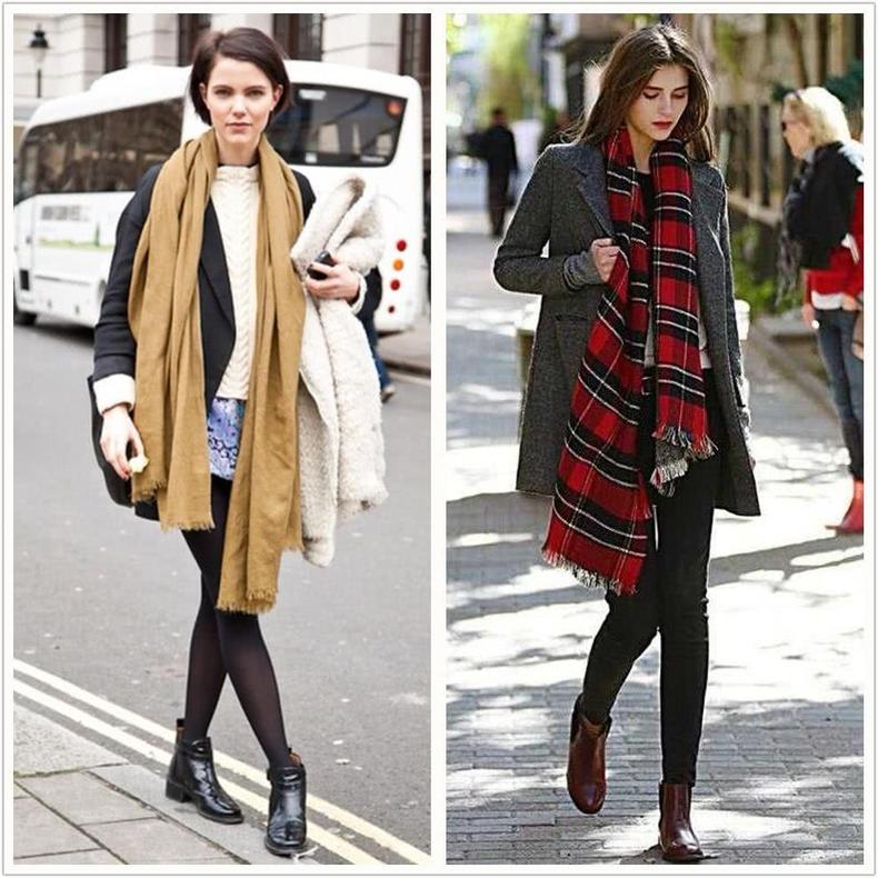 戴围巾最好看的方法学生党,戴围巾最好看的方法