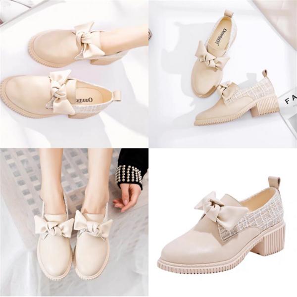 法式百搭蝴蝶结夏季单鞋,蝴蝶结百搭潮流单鞋