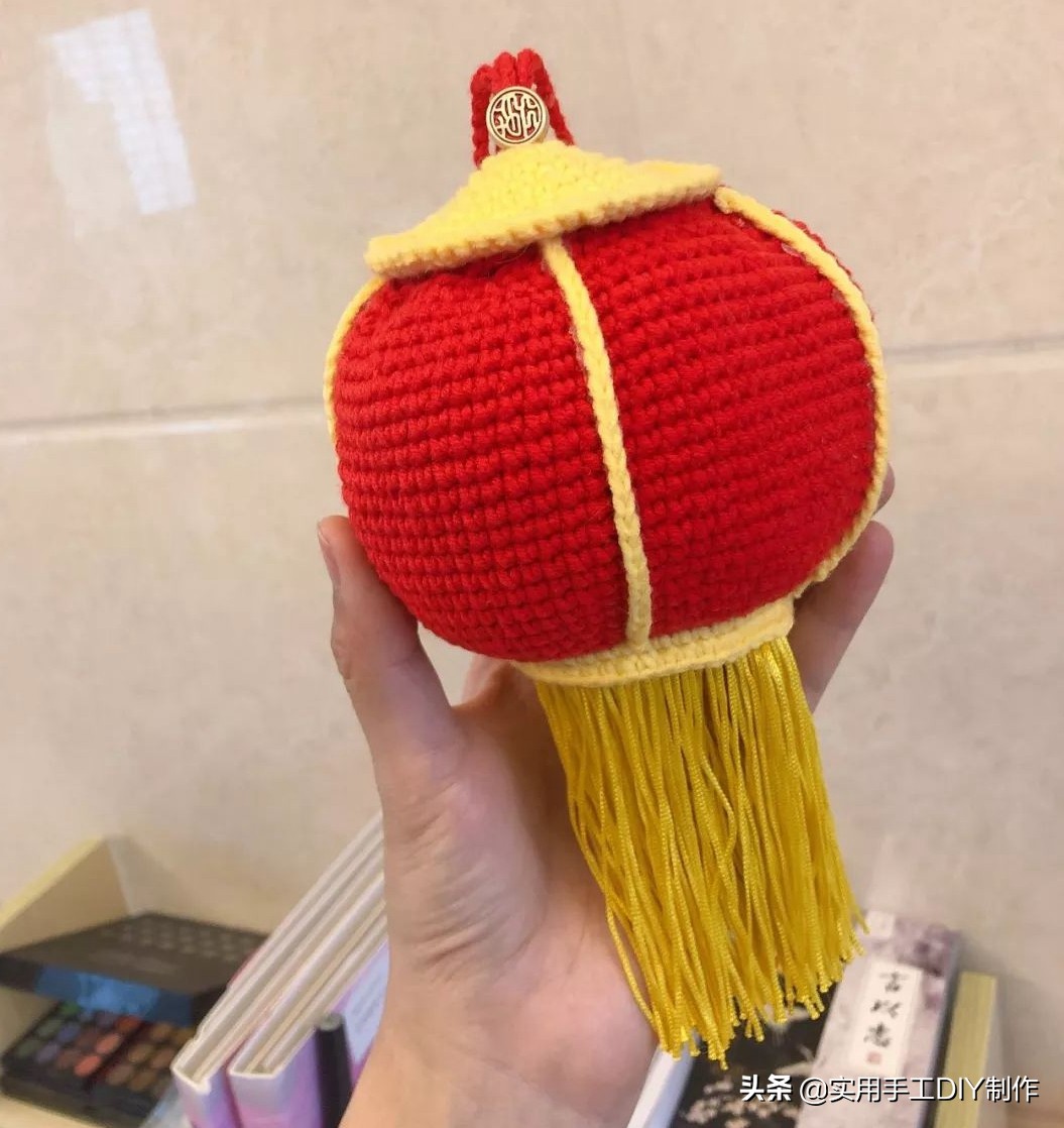 大人戴的蝴蝶结头花钩织教程,钩灯笼包编织教程