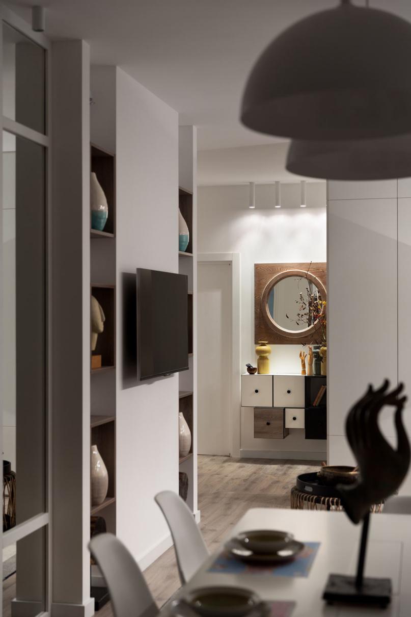 小户型进门隔断无收纳屏风,入户没有玄关的两室怎么设计