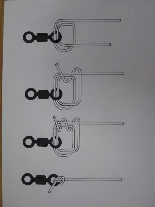 主线与pe线连接8字环加固绑法,鱼钩主线绑双钩怎么绑没有8字环