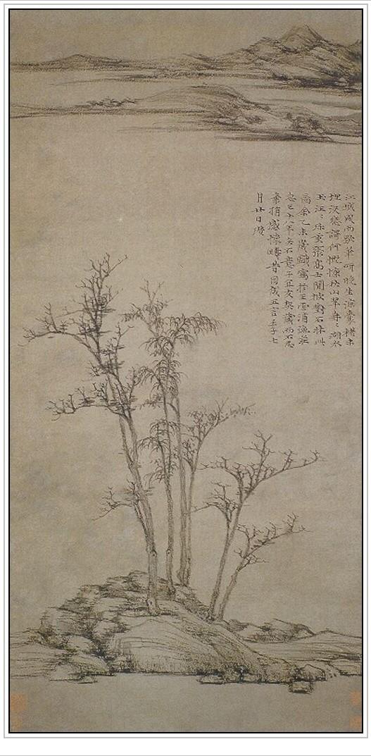 元代画家倪瓒绘画特点,元代倪瓒的代表画作