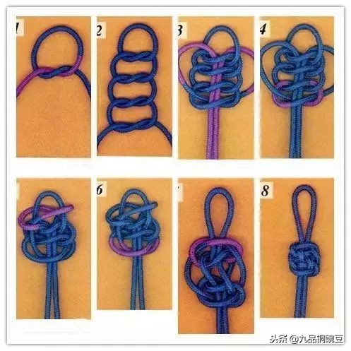 串珠子单绳打结方法慢动作,108颗珠串怎么穿绳打结