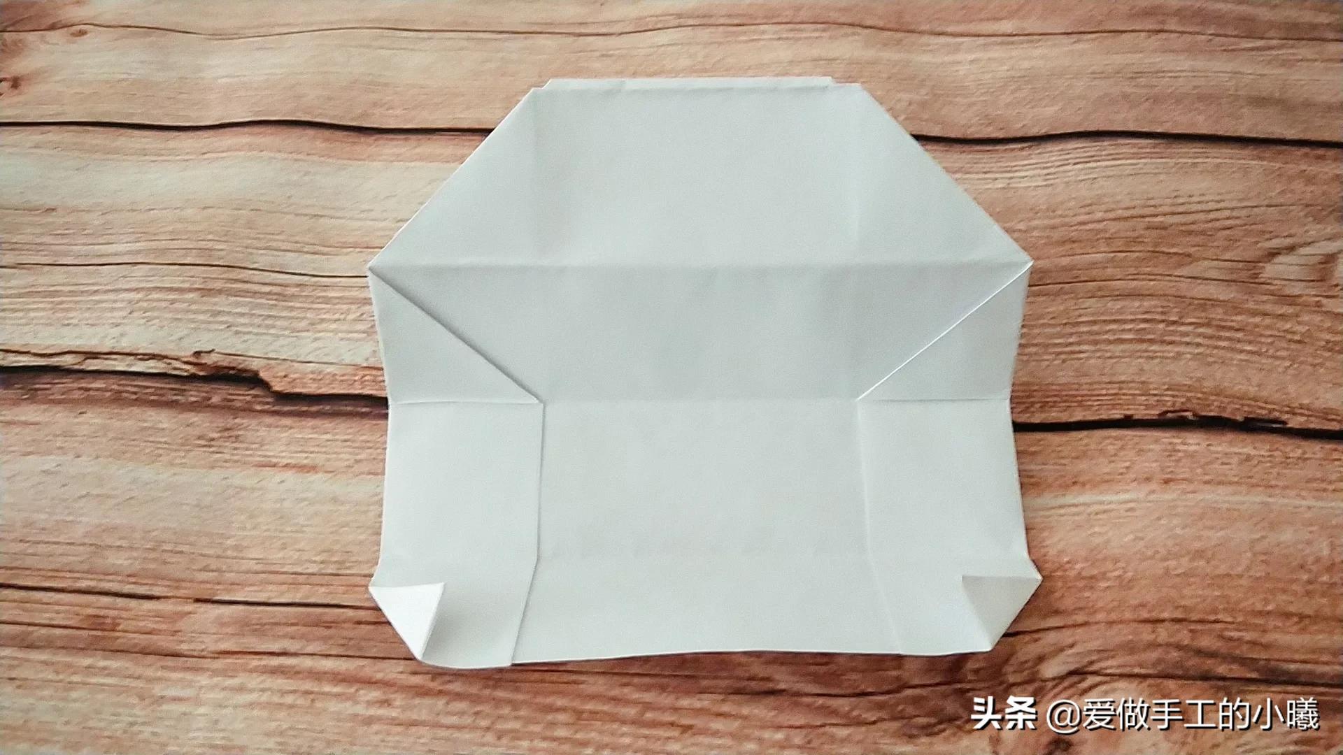 多层纸收纳盒折法,纸收纳盒折法小格子