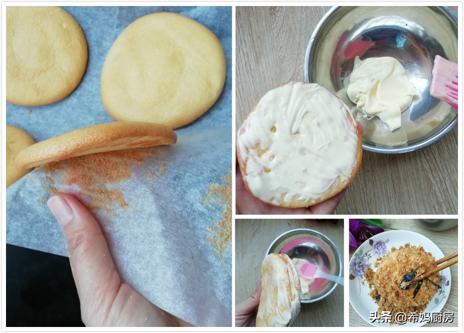 早餐就是自制肉松小贝,肉松小贝自己也可以做的很好吃