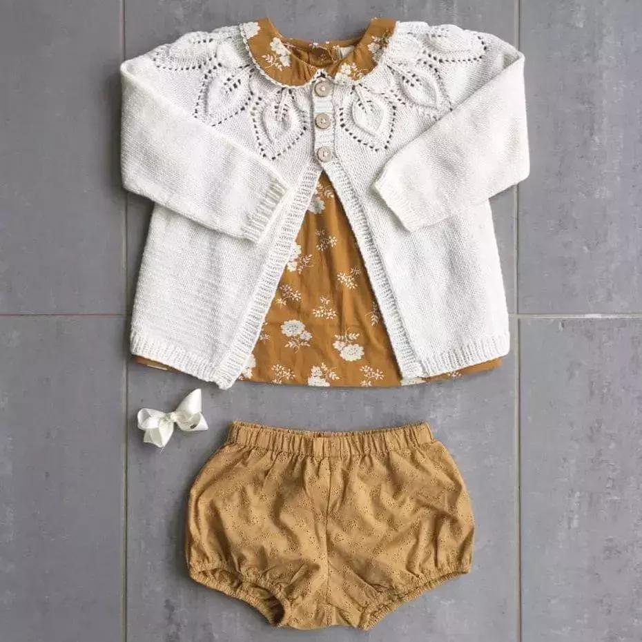 超漂亮宝宝连体衣编织教程,编织简单温暖的宝宝衣服中文版