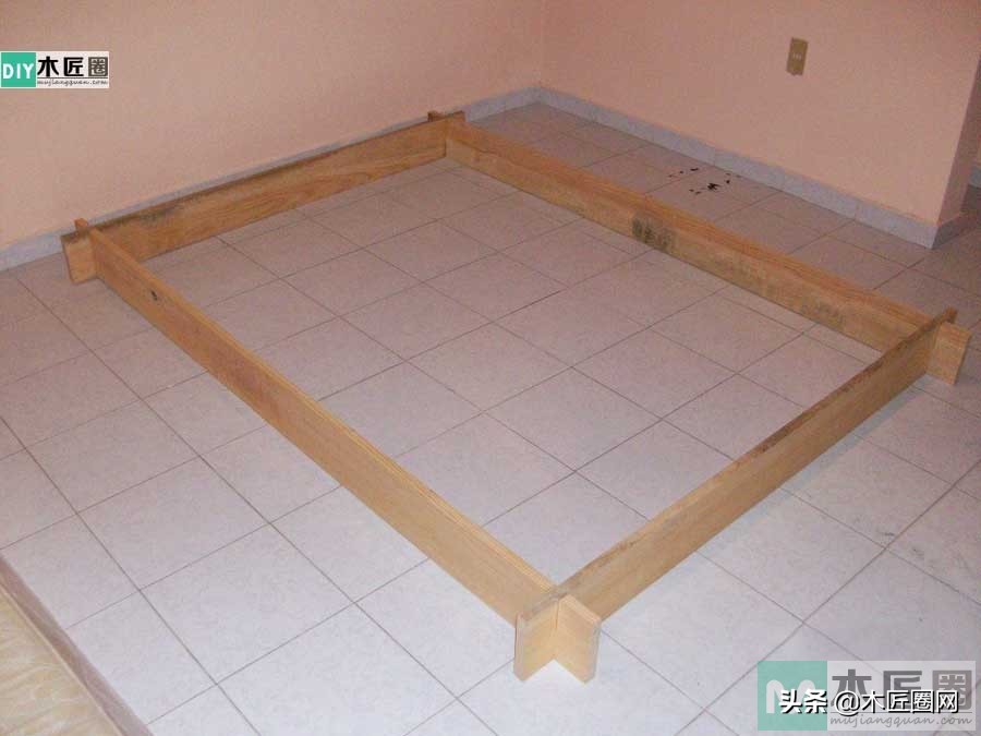 实木木床制作全过程,木工制作北欧实木床制作全过程