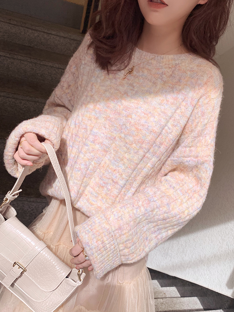 可爱慵懒毛衣穿搭,可爱慵懒毛衣中长