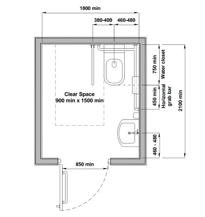 带卫生间卧室尺寸标准及图例,最小的卫生间设计尺寸