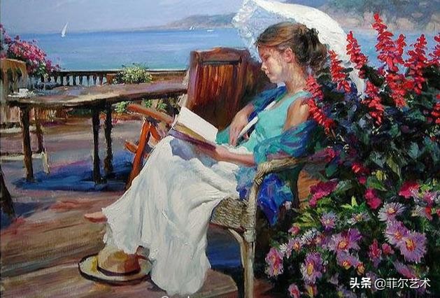 美人如花——一组温婉知性的俄罗斯女性人体油画欣赏