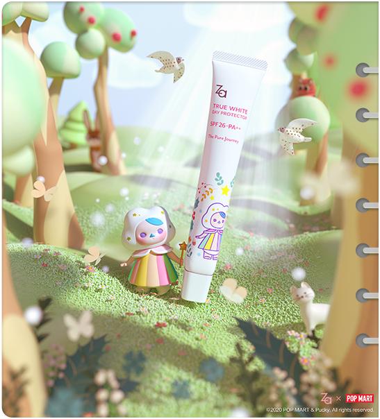 泡泡玛特联名intoyou眼影盘,za泡泡玛特联名