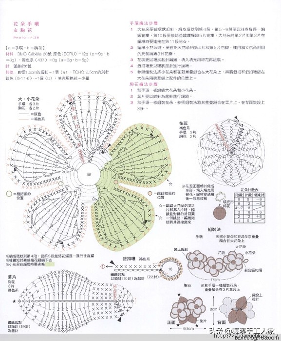 甜美钩织,甜美风钩编抱枕