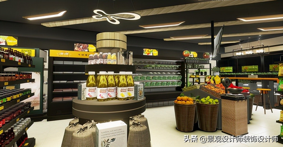 商场店铺设计案例图纸,超市设计图解大全