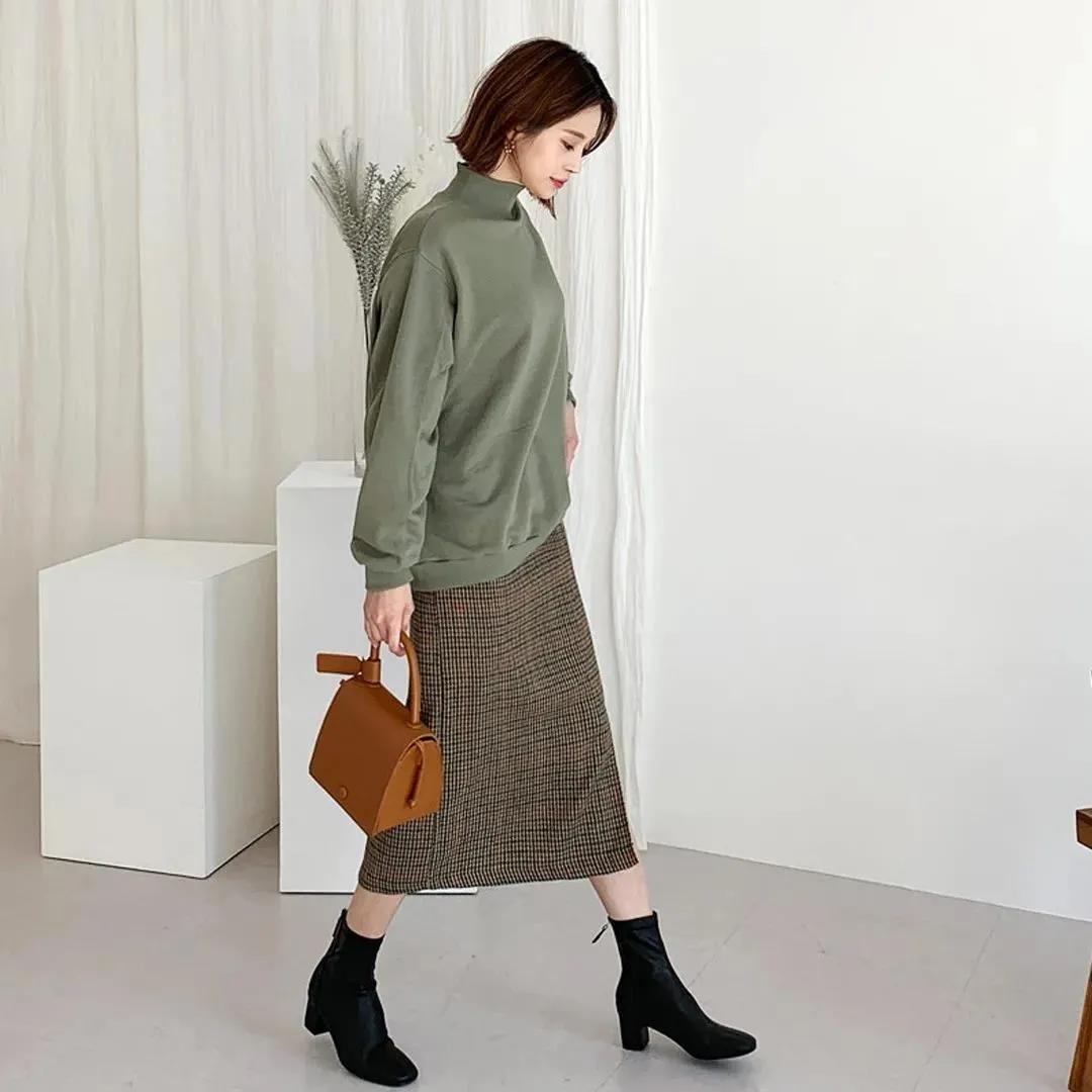 韩国小个子女人味穿搭秋冬,韩国158小个子穿搭博主