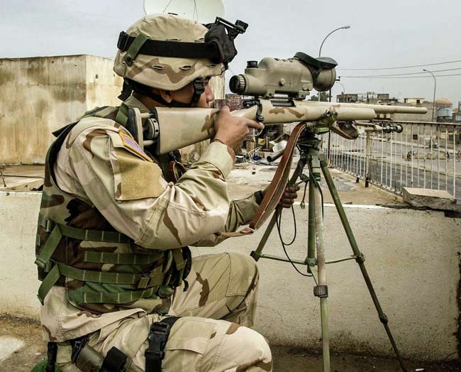 在美国m24狙击步枪有几种,美国m24栓动狙击步枪有效射程