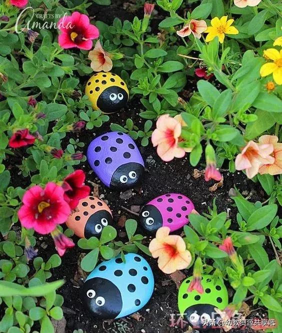 创意石头画简单又有趣,石头创意手工画