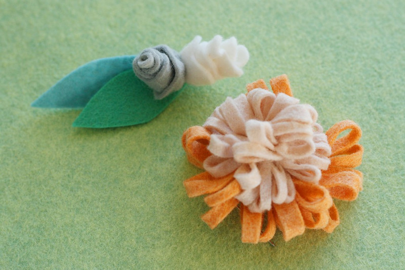 如何制作鲜花胸针图片教程,花朵胸针制作过程图解简单
