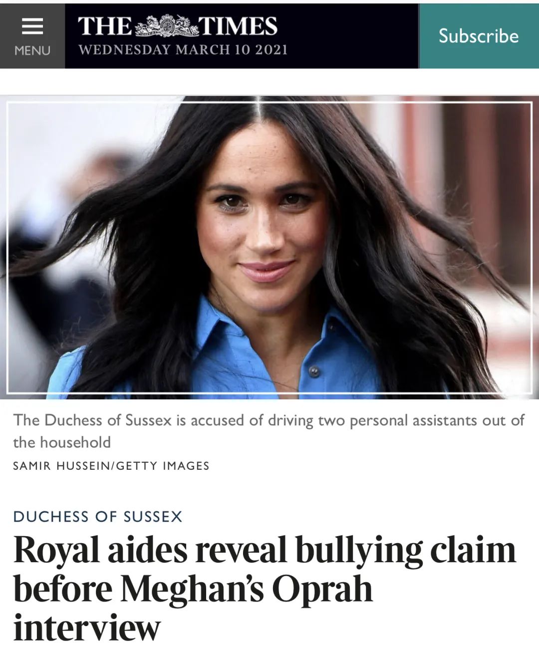 梅根在王室时经常闹出丑闻,梅根和哈里爆料王室新丑闻