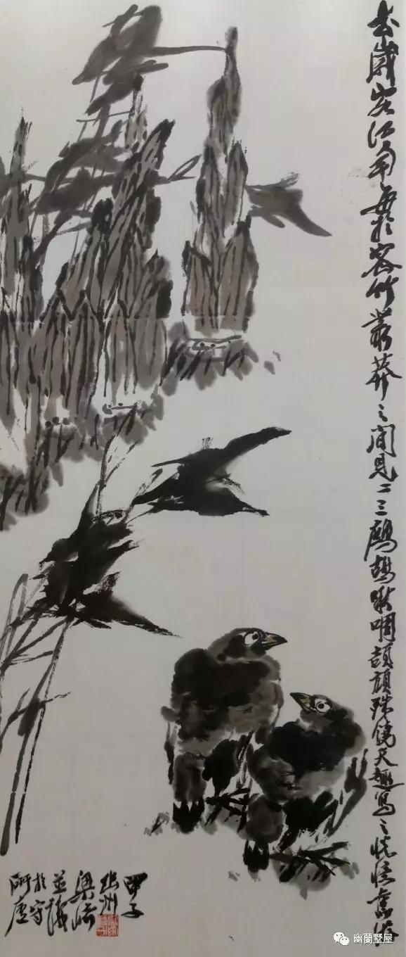 梁崎先生的山水画作品欣赏,当代著名书画大师梁崎作品鉴赏