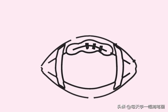 橄榄球运动员简笔画,橄榄球僵尸简笔画图