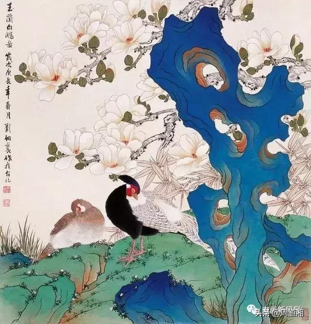 刘伯农花鸟画,刘继农国画欣赏