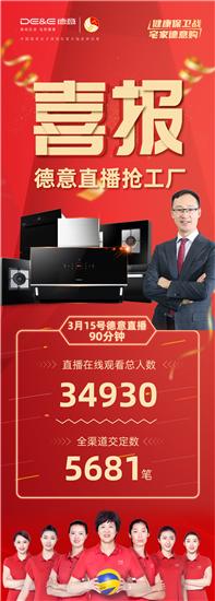 挑战李佳琦不是梦想？德意集团总裁首开直播，人气爆棚！