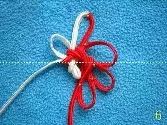 单绳串珠间隔打结方法教程,单绳串珠打结的方法