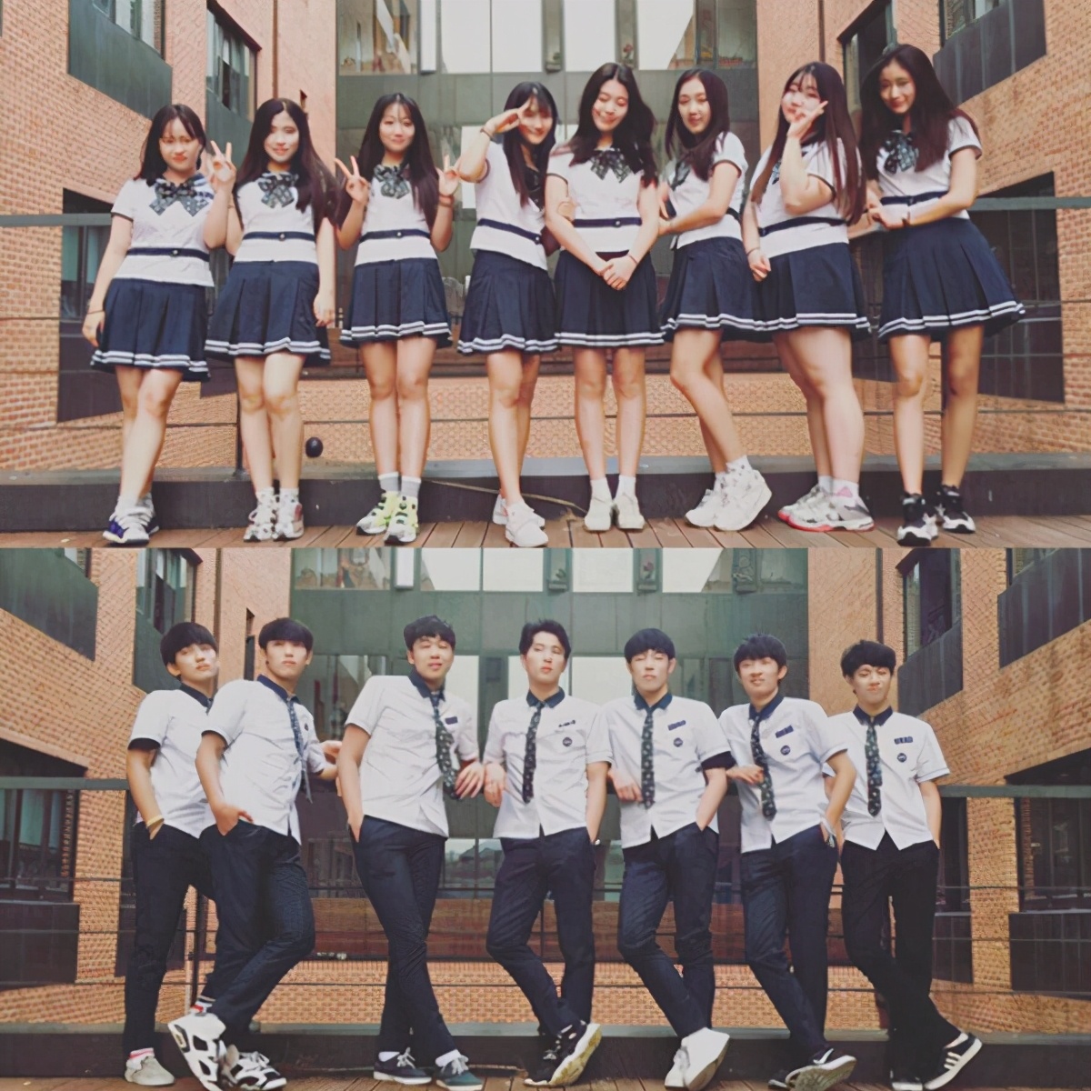 看韩国大学的校服日常,韩国学生看我们中国的校园校服