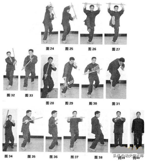 咏春拳六点棍法视频,咏春拳短棍慢动作视频