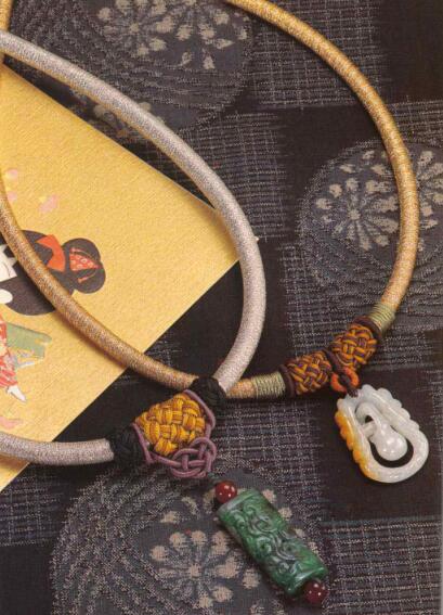 中国结珍珠项链,中国结玉佛项链