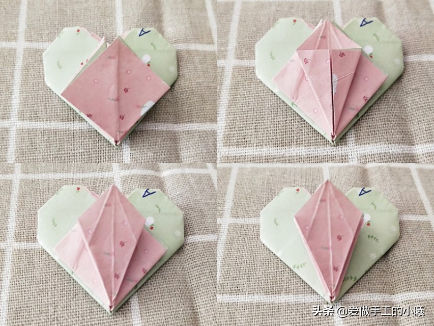 一束花朵手工折纸百合,百合折纸花朵折法图解