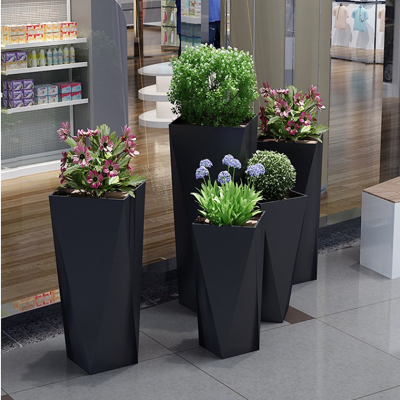 鑫宇不锈钢花箱在绿化中的应用,鑫宇不锈钢花箱效果图