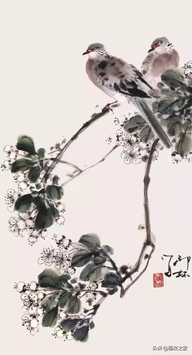 100幅国画花鸟作品,国画名家经典花鸟40幅一次看过瘾