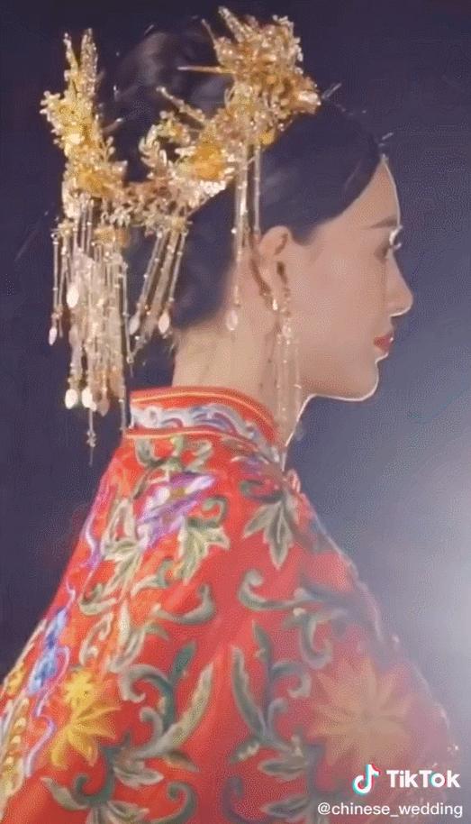 中式婚礼火遍抖音,中式婚礼爆火