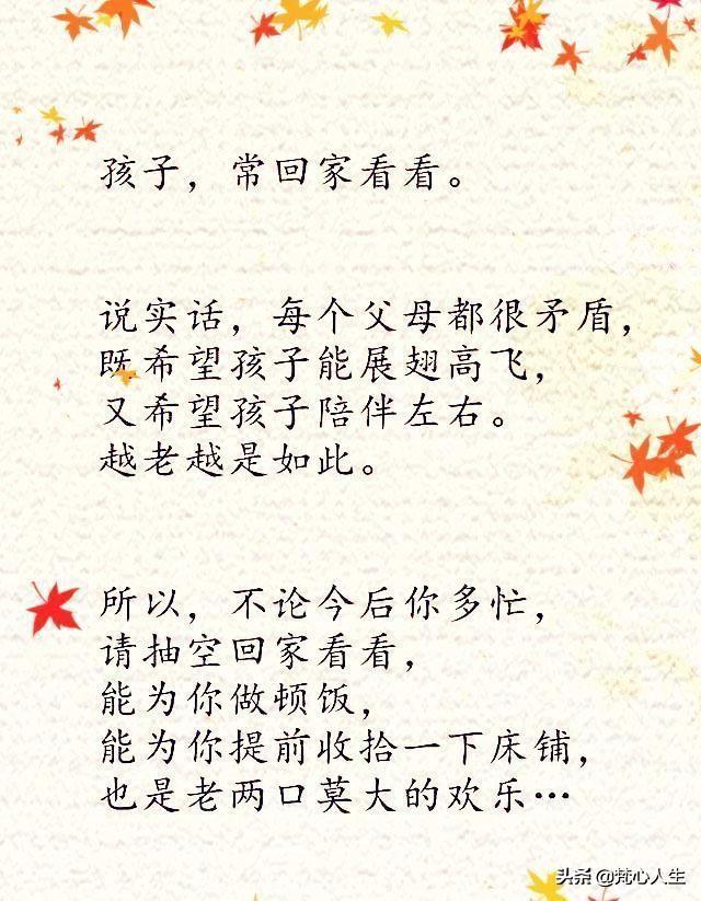 孩子自己带没指望任何人,孩子不能靠父母要自己努力