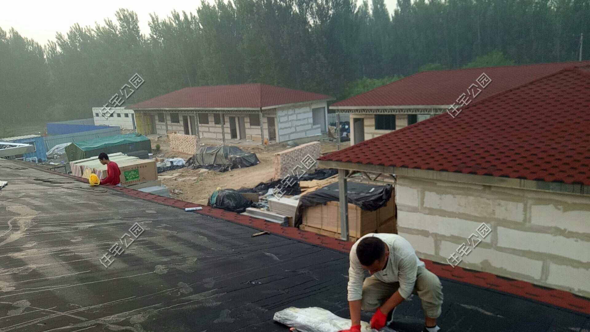 农村一层钢结构建造全过程,钢框架结构楼房建造