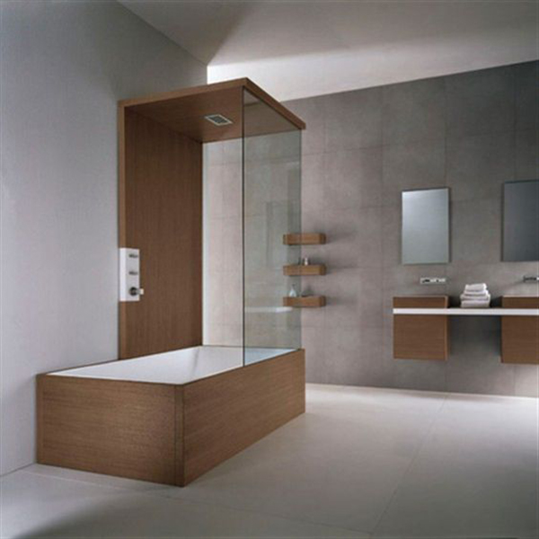 浴缸玻璃隔断卫生间,4平米卫生间浴缸和淋浴房二合一