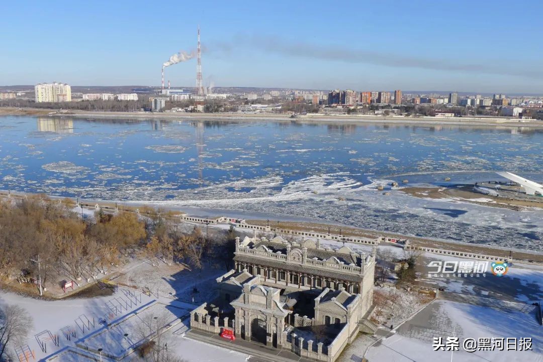 立冬，黑河跑冰排了！这次，我欠它一次“约会”