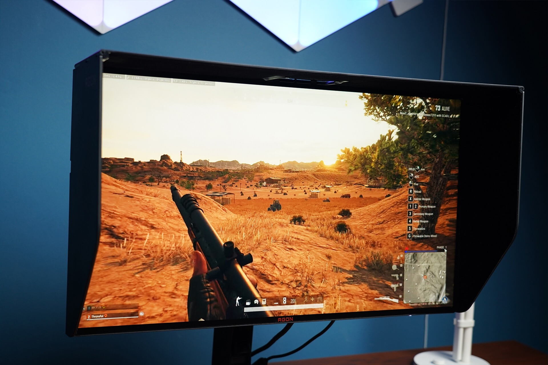 aoc144hz和166hz广色域显示器的区别,aoc24.5寸240hz显示器评测