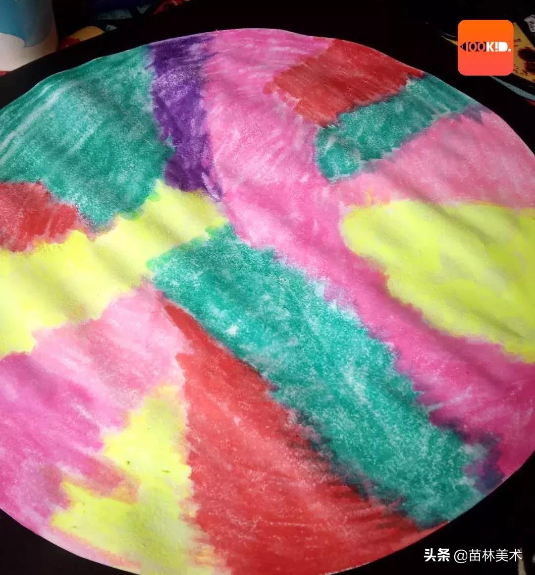 油画棒流星教程简单,油画棒星空鹿教程