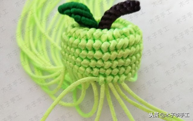 简单易学的苹果编织教程,钩编苹果的图解教程