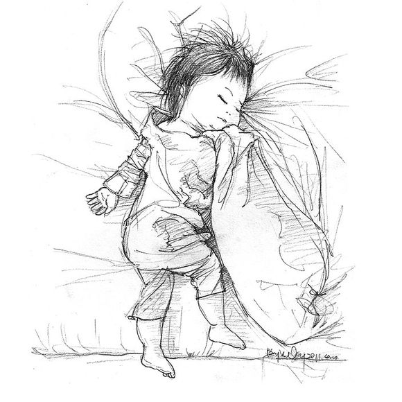 「可还记得」木朵儿爸爸给女儿画过的百睡图