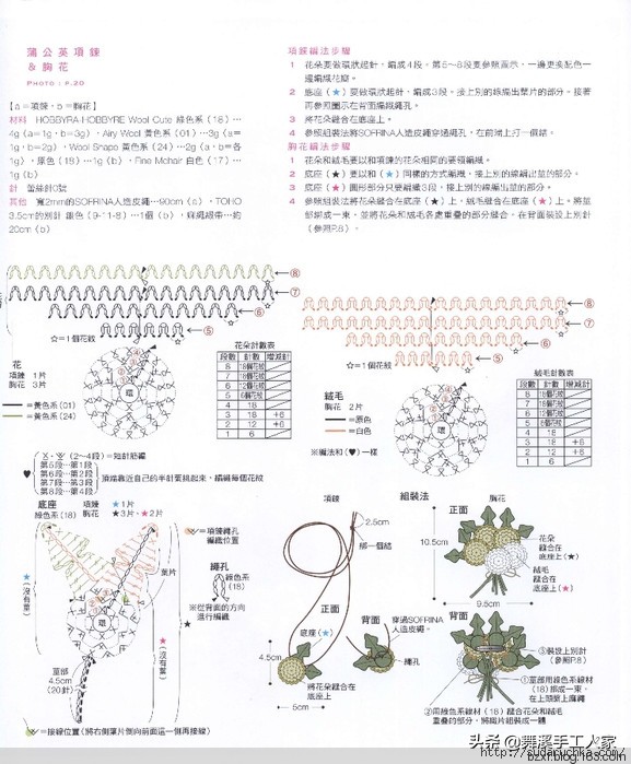 甜美钩织,甜美风钩编抱枕