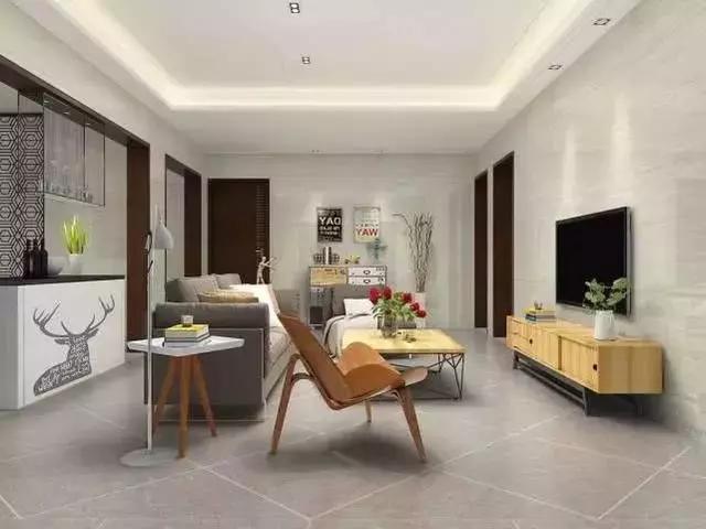 地面深灰色装修风格,装修灰色地面风格效果图