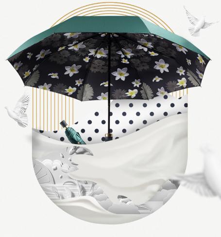 眼镜盒折叠伞,眼镜盒大小的雨伞