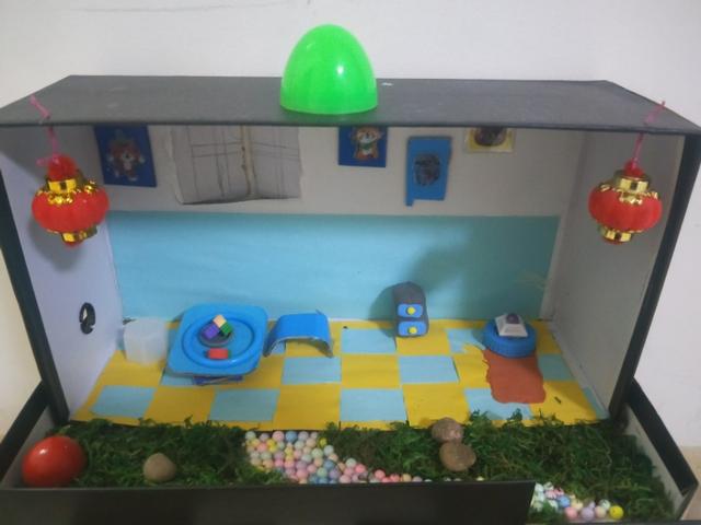 和儿子一起做的手工终于完成了,亲子动手做手工