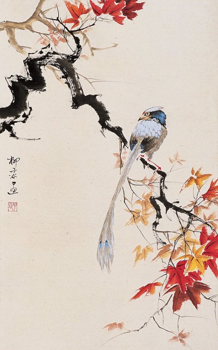 柳子谷花鸟画作品大全图文,柳子谷花鸟作品大全