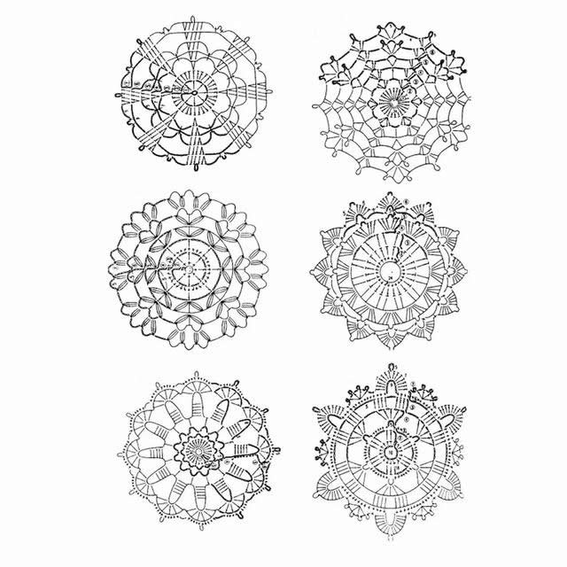 简单手工钩织雪花,钩编高清雪花图解教程