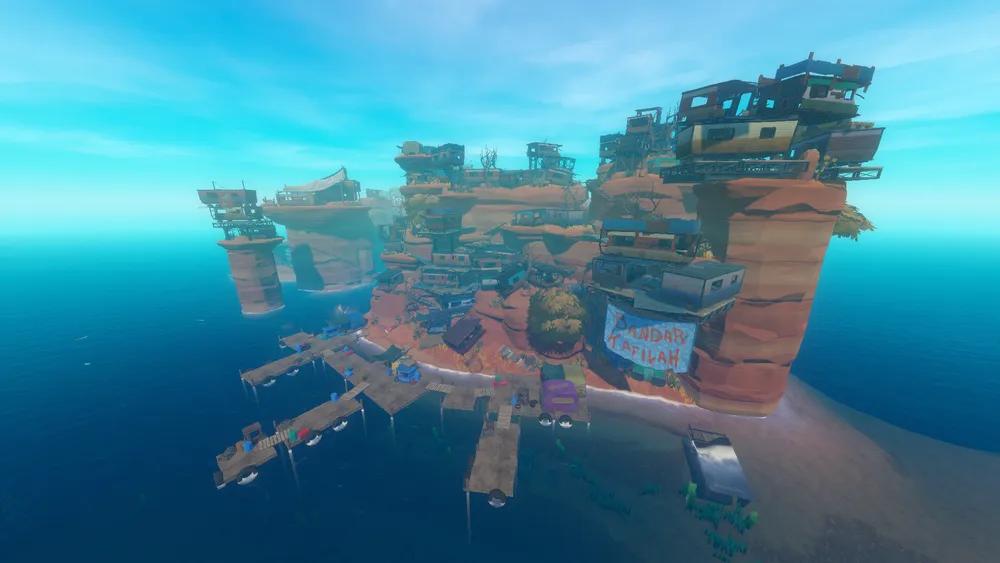 「Raft」大篷车岛：在集装箱塔顶上看到的纪念活动