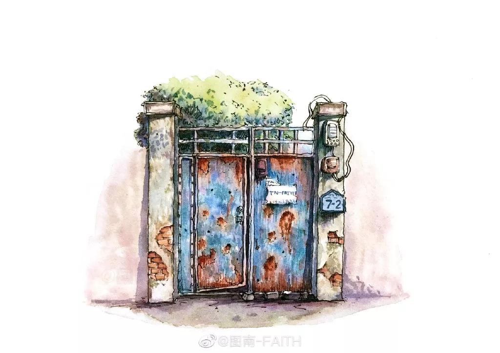 水彩画建筑入门零基础初学,水彩大师的建筑风景作品